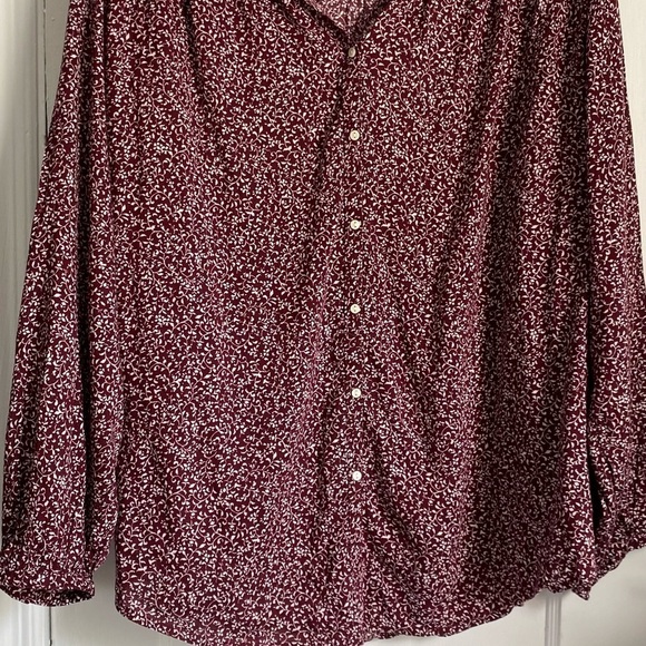NWT Oversized Floral Print with Front Buttons Top, Size: XXL - Picture 4 of 11